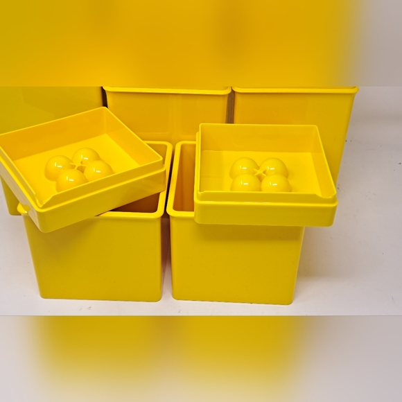 Vintage Dansk Gourmet Design Yellow Canister Set - Picture 3 of 7